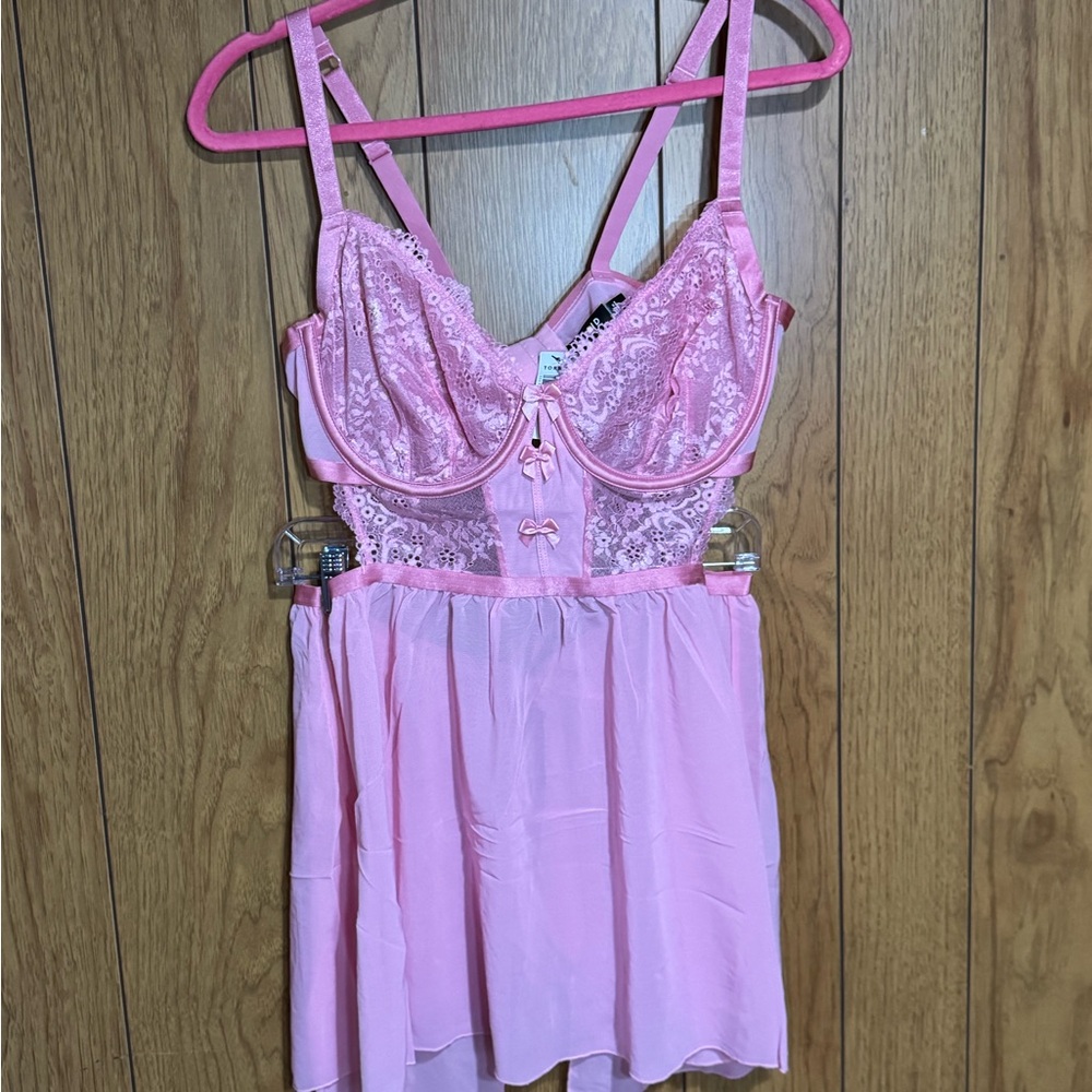 Torrid Pink Lace Chemise‎ Size 2-2X NWT